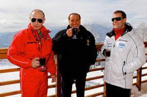 Dmitry Medvedev, Vladimir Putin, Silvio Berlusconi