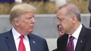 AKP Genel Başkanı ve Cumhurbaşkanı Recep Tayyip Erdoğan ile ABD Başkanı Donald Trump.