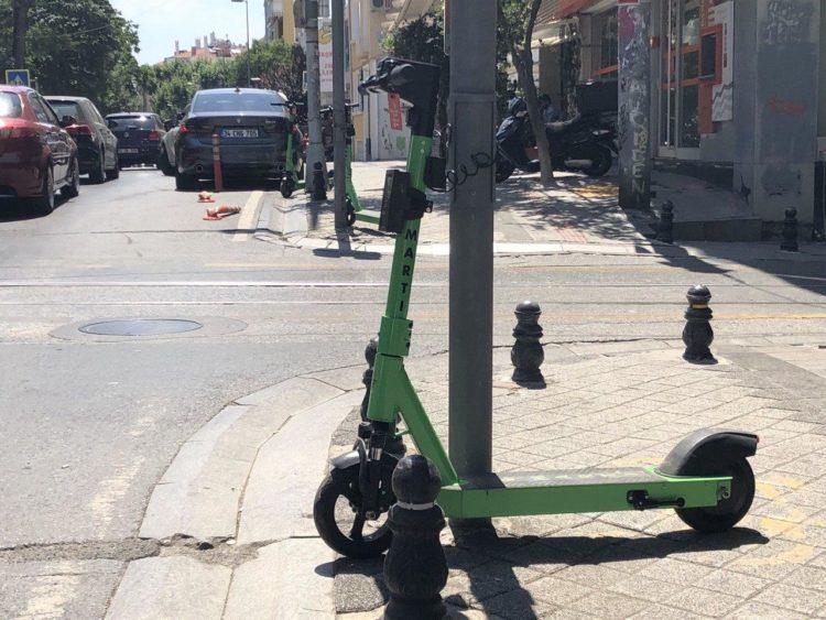 Martı'yı yolda sürdü