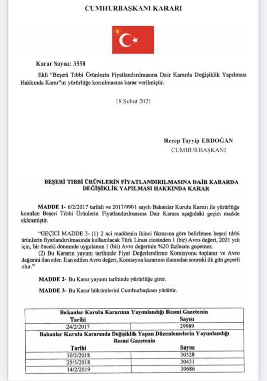 İlaç fiyatlarına yüzde 20 zam