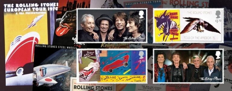 Rolling Stones İngiliz Kraliyet pullarında