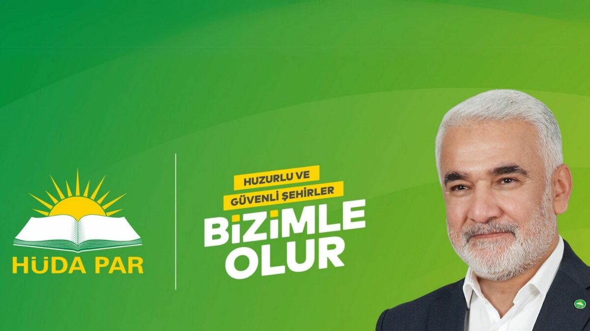 HÜDAPAR logosu ve lideri Zekeriya Yapıcıoğlu.
