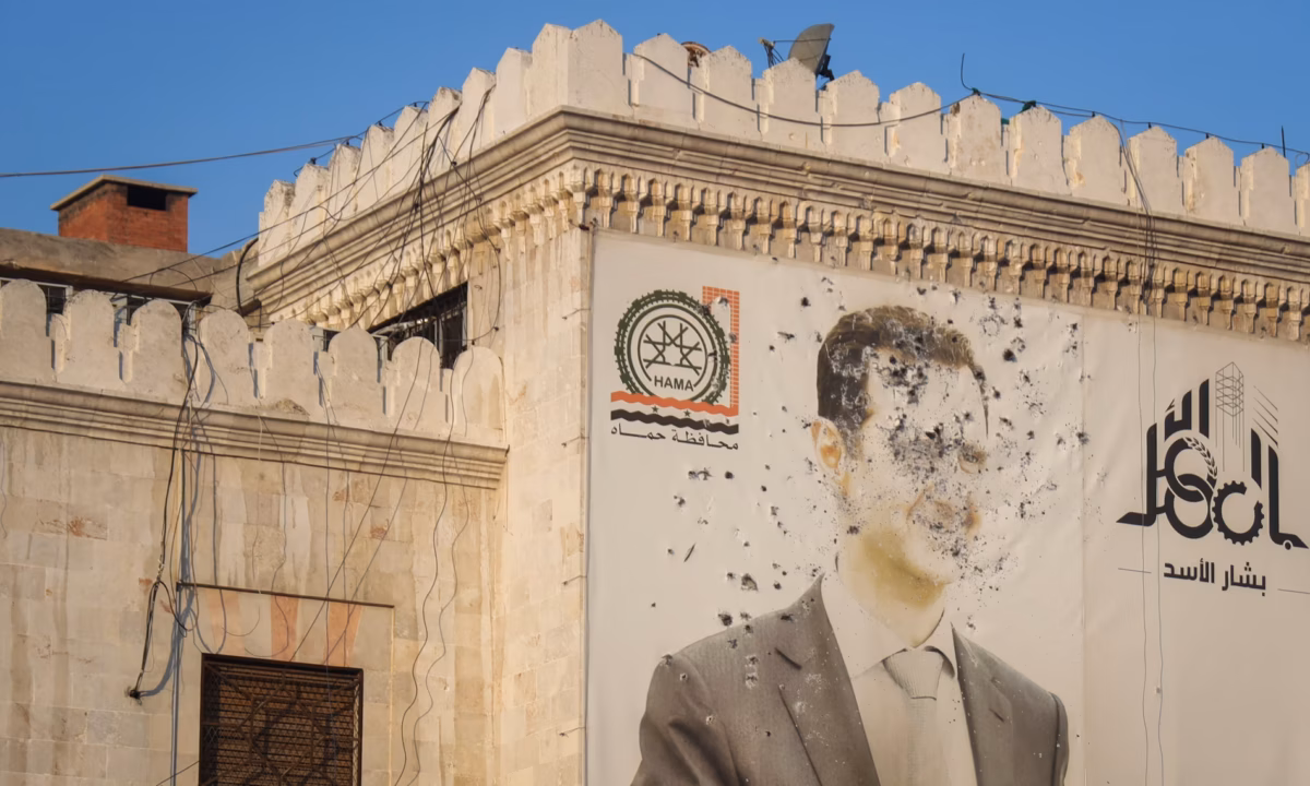 Cihatçılar Humus'a ilerliyor: 5 Aralık'ta düşen Hama kentinden bir görüntü