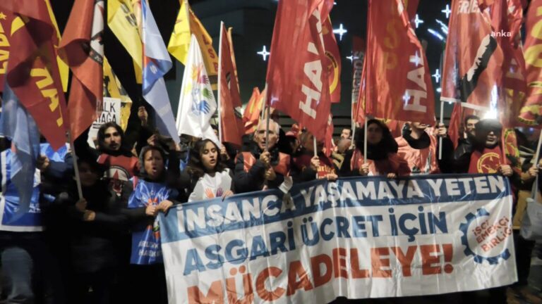 Ankara ve istanbul'da asgari ücret protestoları