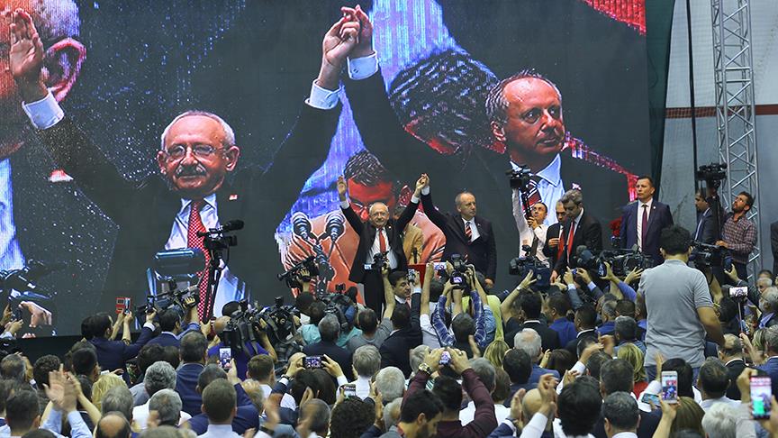 Kılıçdaroğlu, İnce'nin cumhurbaşkanlığı adaylığını duyurduktan sonra.