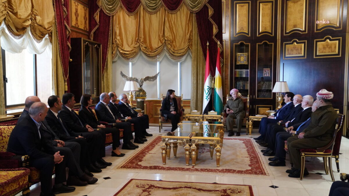 DEM Parti İmralı heyeti, Mesud Barzani ile görüştü.