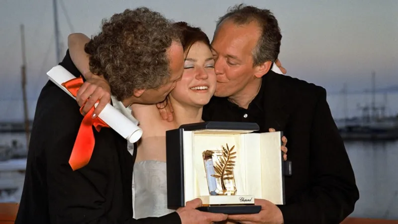 Émilie Dequenne ve Dardenne kardeşler.