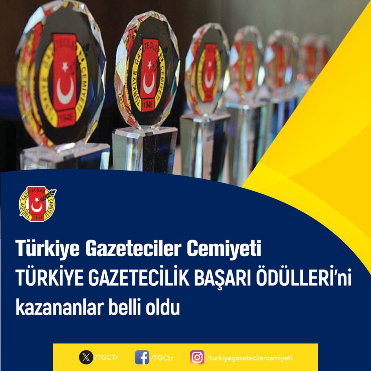 Türkiye Gazetecilik Başarı Ödülleri açıklandı