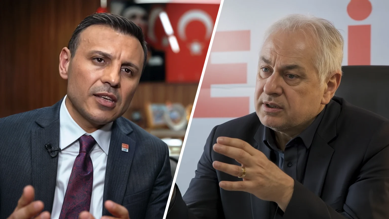Right: Özgür Çelik, CHP Istanbul Chair | Alaattin Köseler, Beykoz District Mayor
