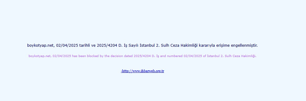 CHP'nin boykot listesini paylaştığı site erişime engellendi.
