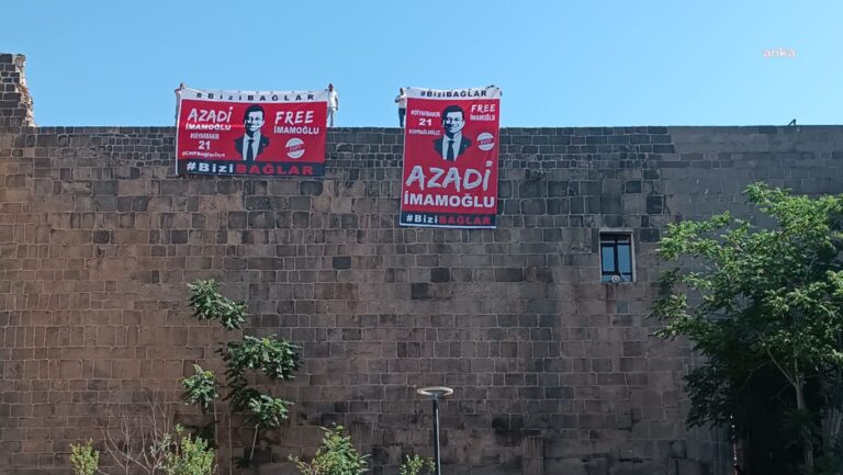 Diyarbakır’da İmamoğlu’nun pankartını asanlar ifadeye çağrıldı