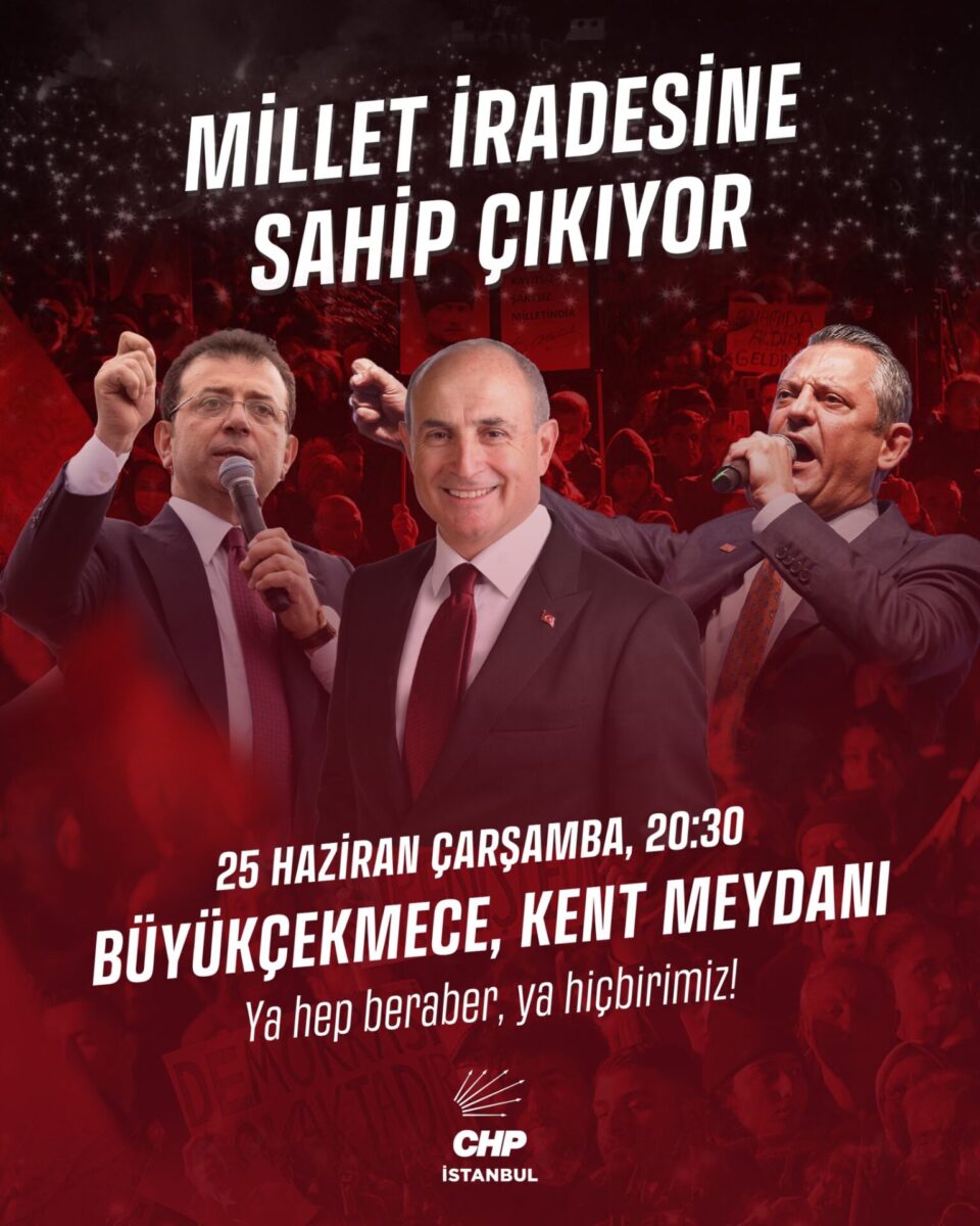 CHP Büyükçekmece'de miting yapacak