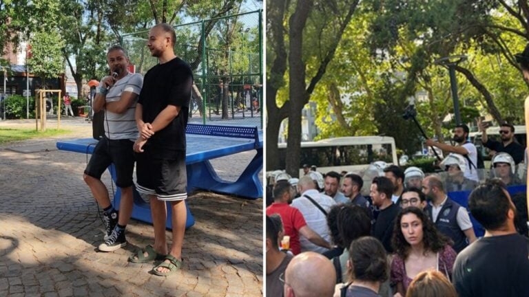 TİP'in Yoğurtçu Parkı'ndaki etkinliğine polis müdahalesi: İrfan Değirmenci gözaltına alındı