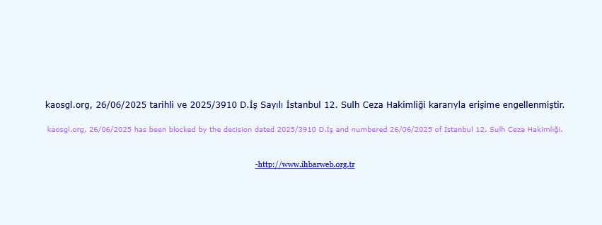 KaosGL.org sitesi de erişime engellendi