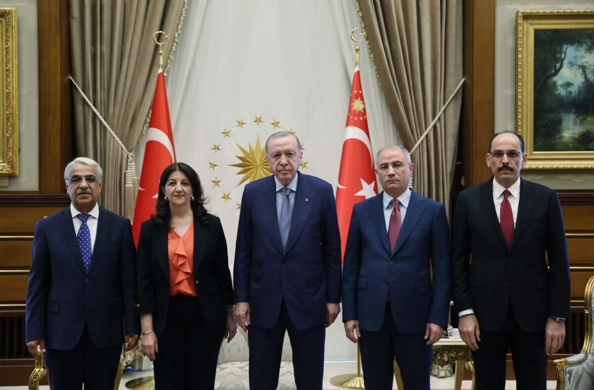 Erdoğan ile DEM Parti İmralı Heyeti'nin görüşmesi başladı