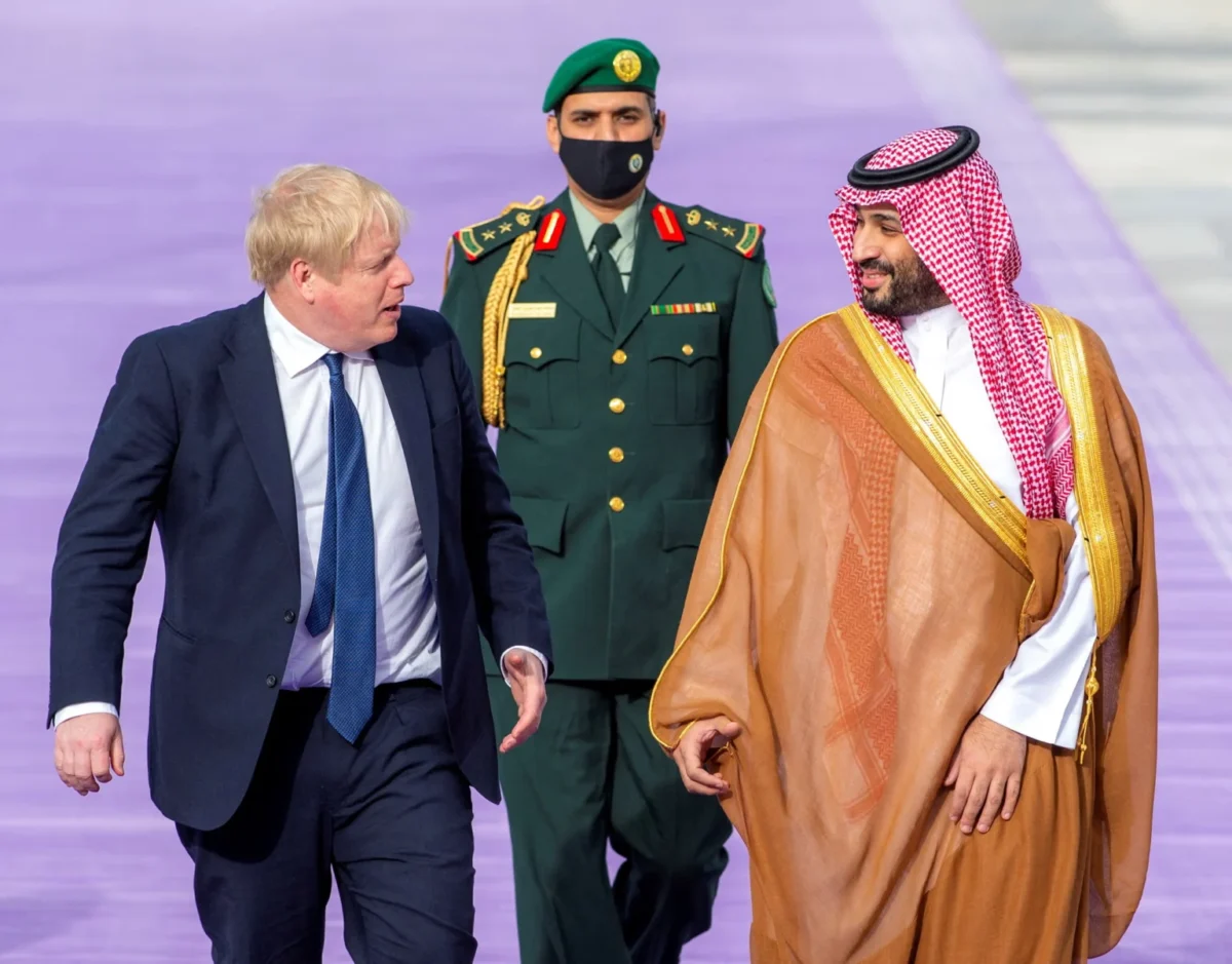 Boris Johnson ve Muhammed bin Selman