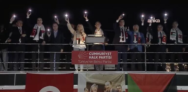 CHP Filistin için miting düzenledi