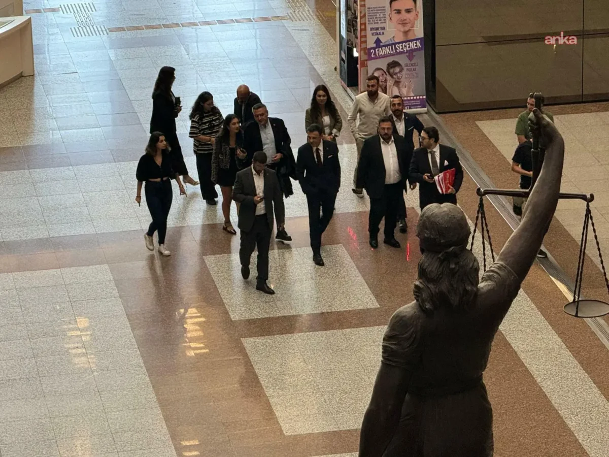 CHP İstanbul İl Başkanı Özgür Çelik hakim karşısında
