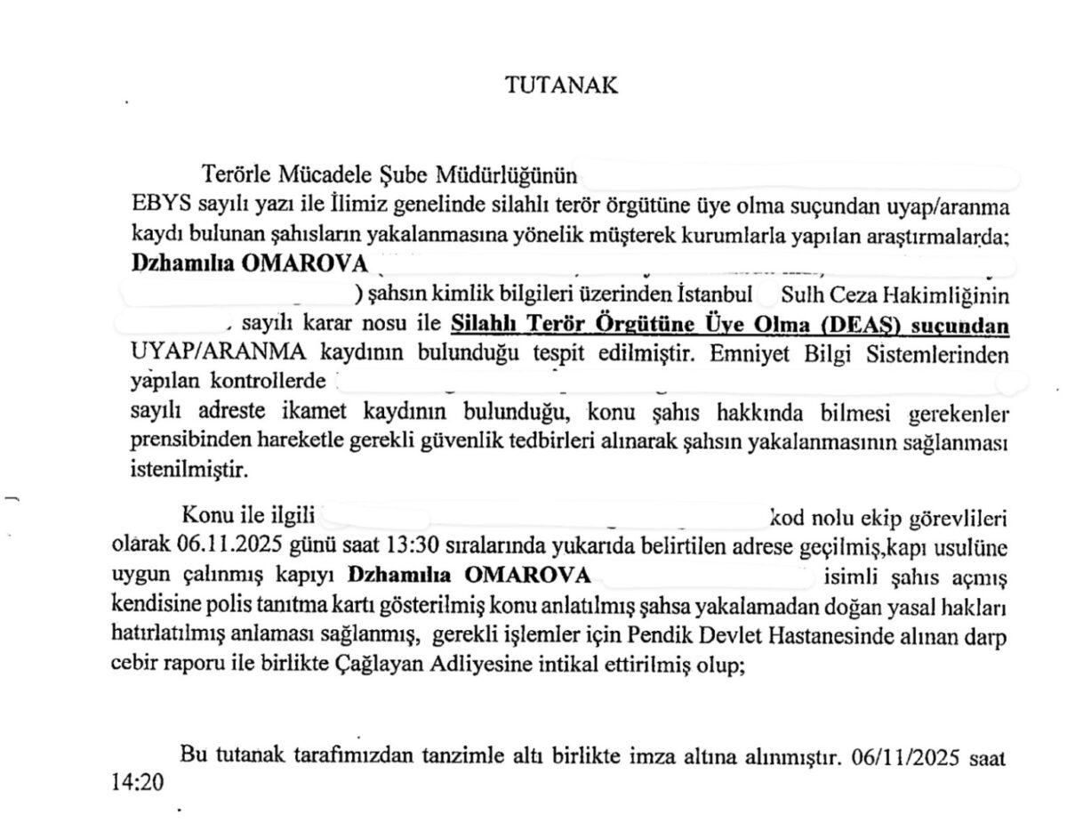 Dağıstanlı hamile kadını GGM'de alıkoymak | Yusuf Tunçbilek