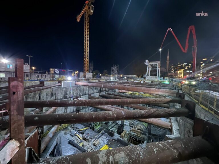 Kabataş Metro şantiyesindeki iş kazası