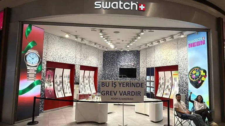 Swatch işçileri grevde: "Haklarımızı alana kadar geri adım atmayacağız"