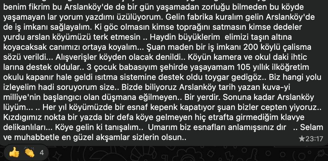 Arslanköy maden direnişine hazırlanıyor