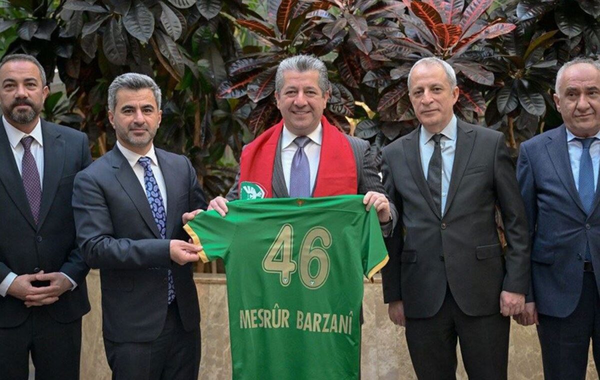 Amedspor yönetimi Mesud Barzani ile de görüştü