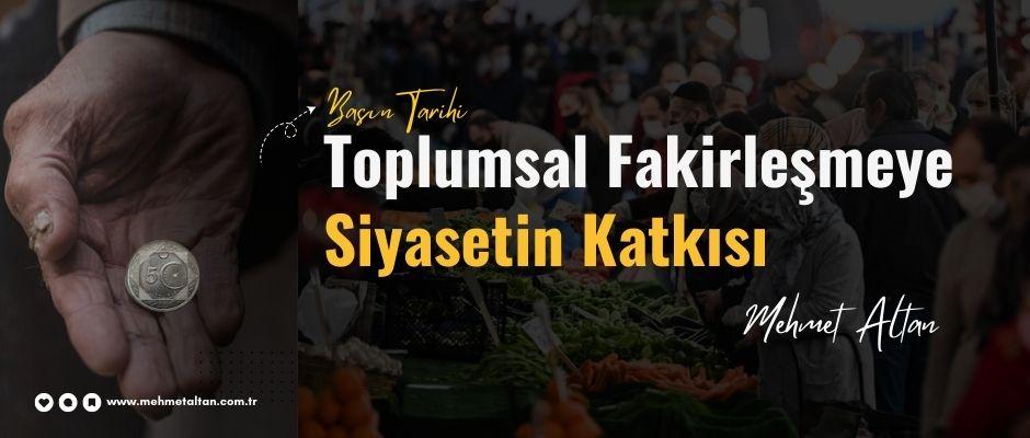 Mehmet Altan yazdı – Basın Tarihi (16): Toplumsal fakirleşmeye siyasetin katkısı