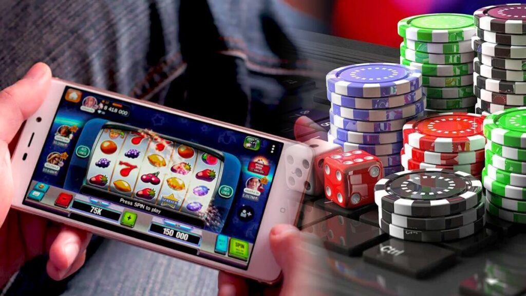 Ekran ışığında karanlık casino