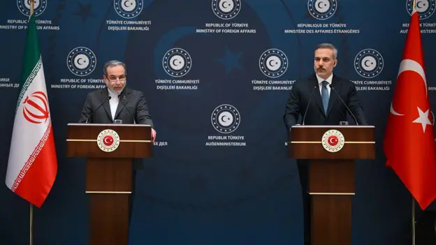 Hakan Fidan ve Abbas Arakçi basın toplantısı