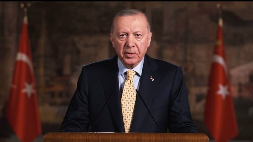 Erdoğan İslam İşbirliği Teşkilatı'na video mesaj gönderdi