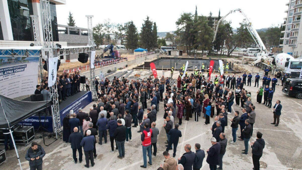 Adıyaman'da Atatürk Kütüphanesi'nin temeli atıldı