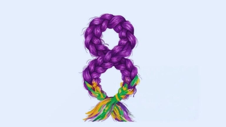 8 Mart yürüyüşünde