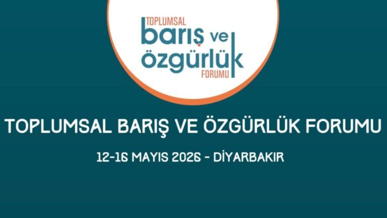 Diyarbakır’da toplumsal barış ve özgürlük forumu düzenlenecek