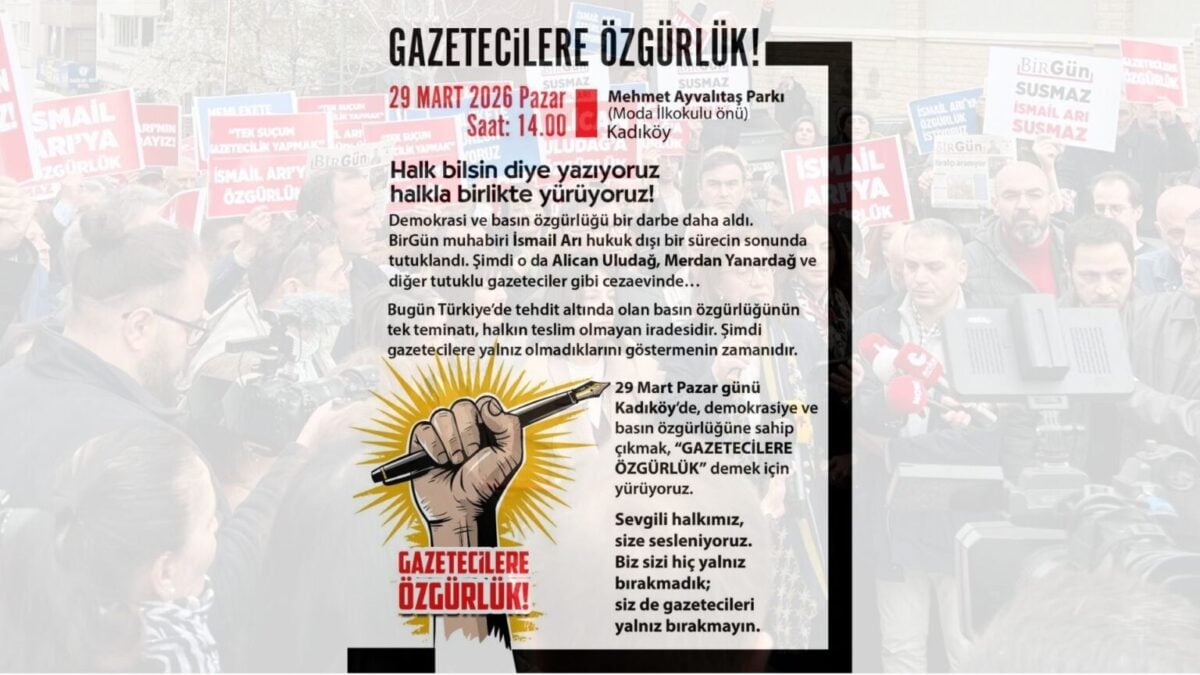 Gazetecilerden Kadıköy'de eylem
