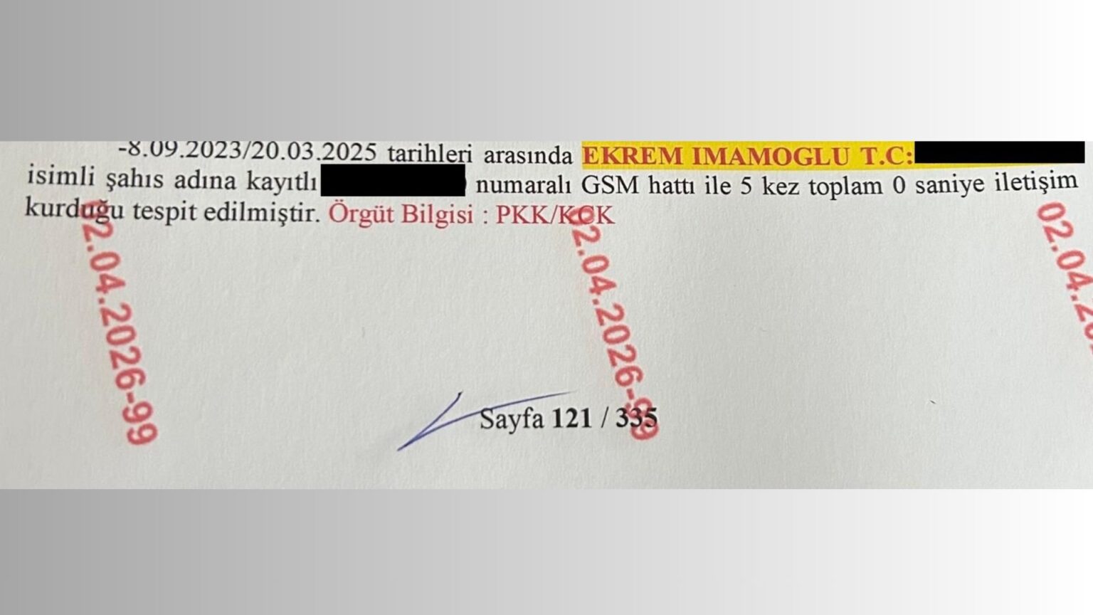 Emeklilere örgüt operasyonu | İmamoğlu için “Örgüt bilgisi: PKK” notu düşüldü