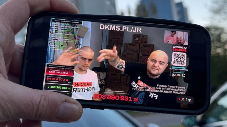 Polonyalı sosyal medya fenomeni, aralıksız canlı yayınla kanser hastaları için 52 milyon sterlin topladı