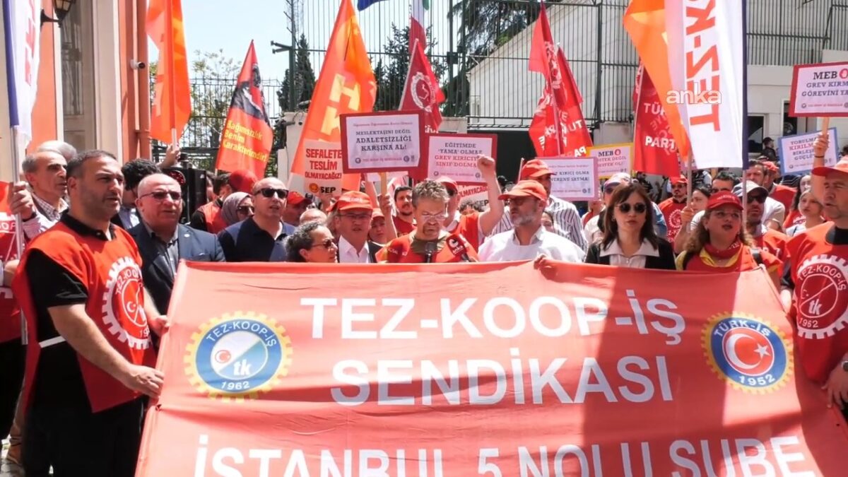 Özel İtalyan Lisesi'nde grev 100. gününde: Öğretmenler başkonsolosluğa yürüdü