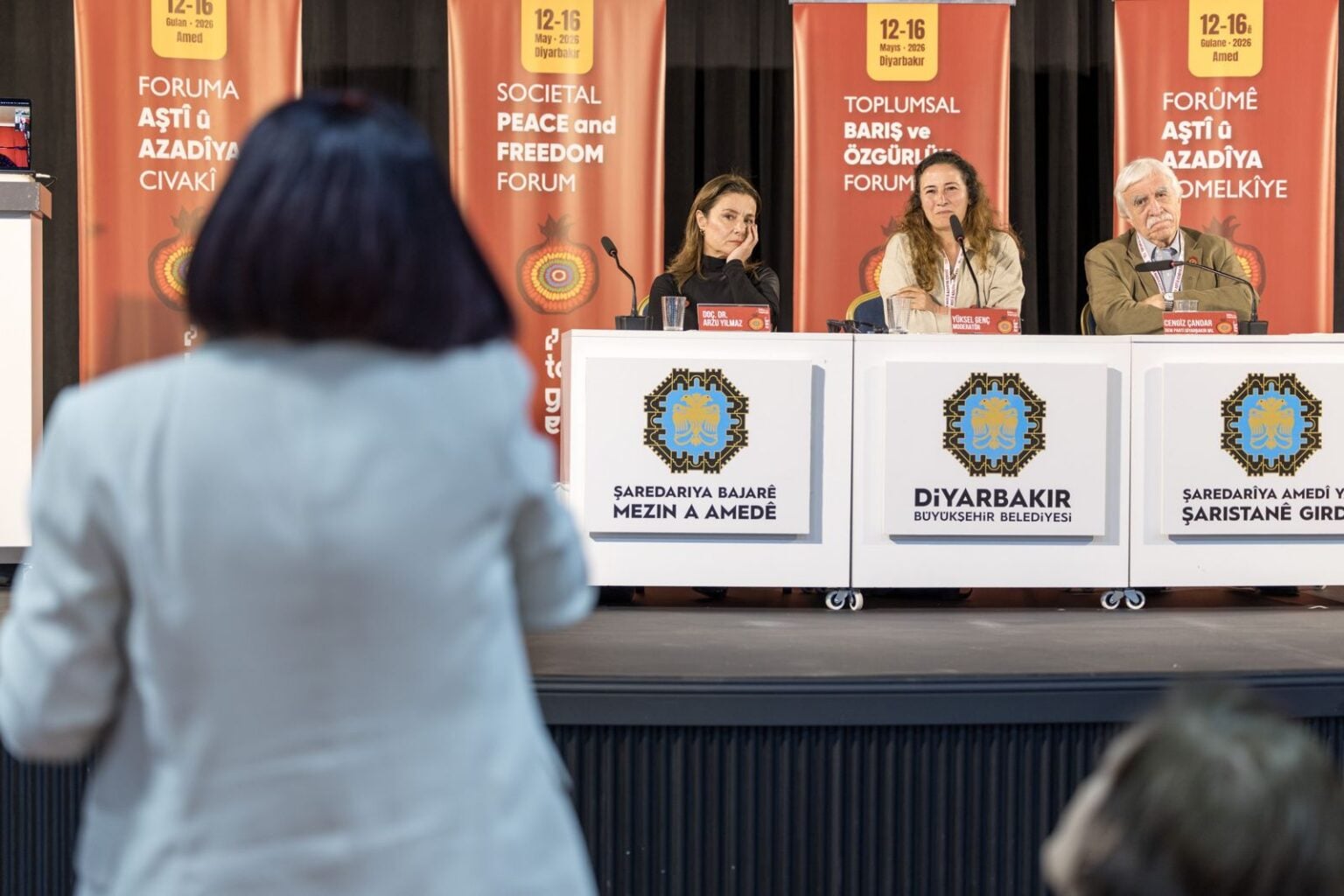 PYD Başkanlık Konseyi Üyesi Hediye Yusif,  Toplumsal Barış ve Özgürlük Forumu’na görüntülü katıldı