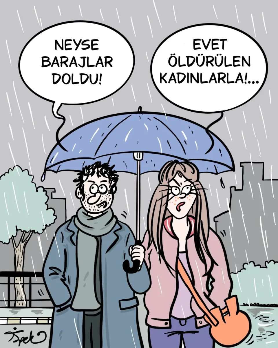 20 Nisan haftasının karikatürü: “Aynı yağmurun altında”
