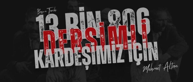 Mehmet Altan yazdı – Basın Tarihi (30) | "13 bin 806 Dersimli kardeşimiz için…"