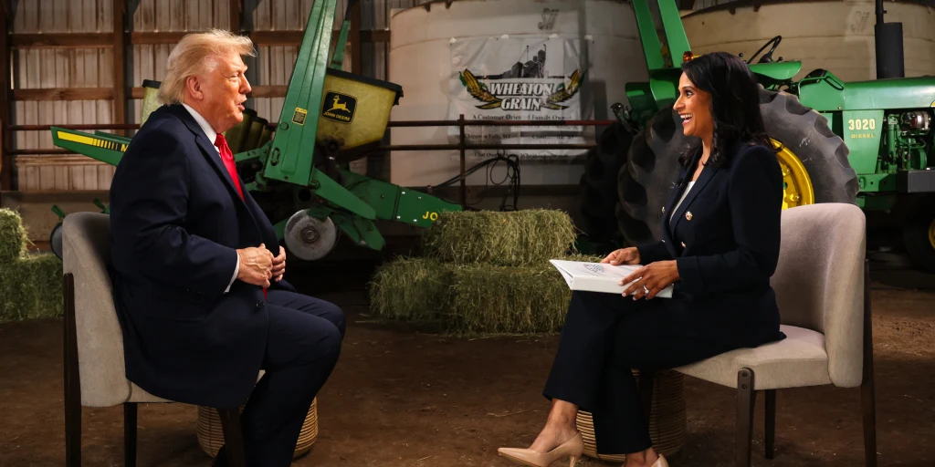 Trump ve Kristen Welker