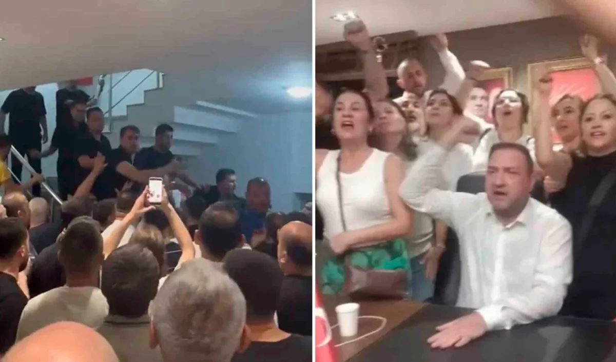 CHP İzmir İl Başkanlığı'nda gerginlik: Özgür Özel posterleri indirildi