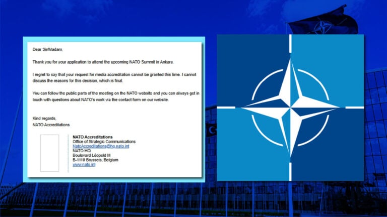 NATO Türk gazetecilere ambargo