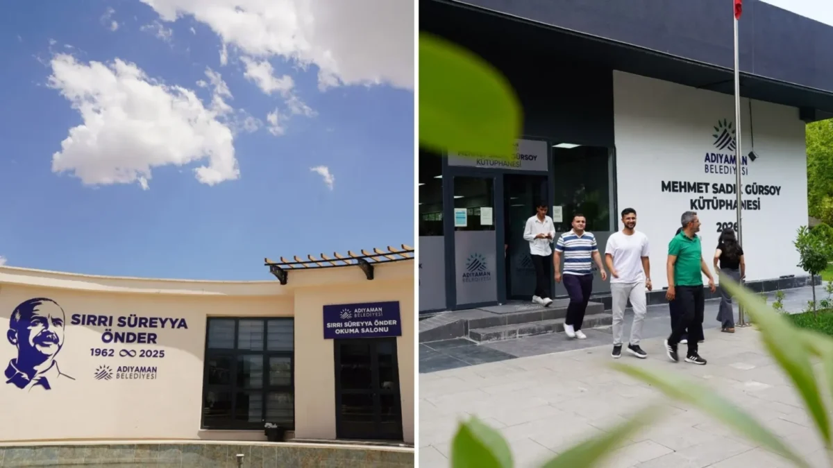 Adıyaman’da park içi kütüphaneler