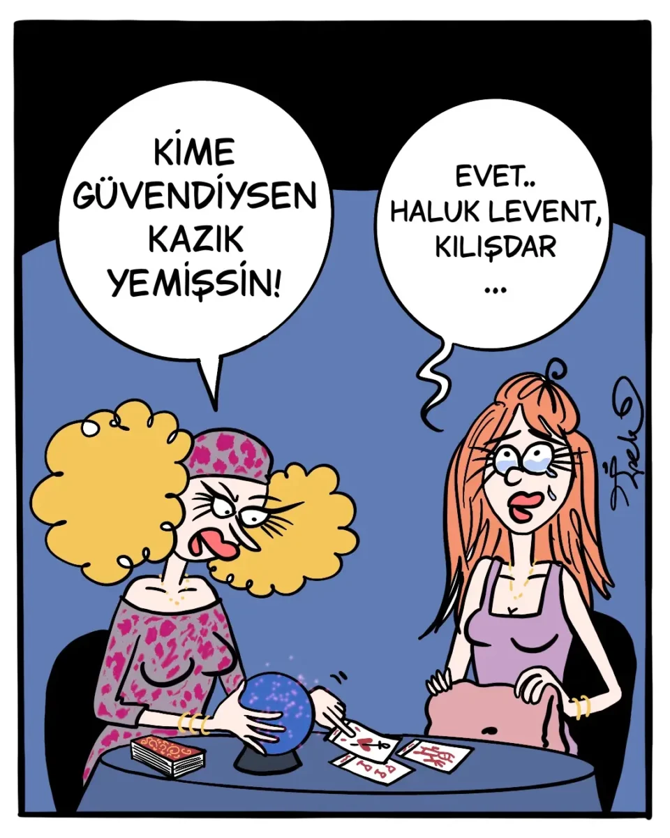İpek Özsüslü çizdi: Kime güvendiysen kazık yemişsin...