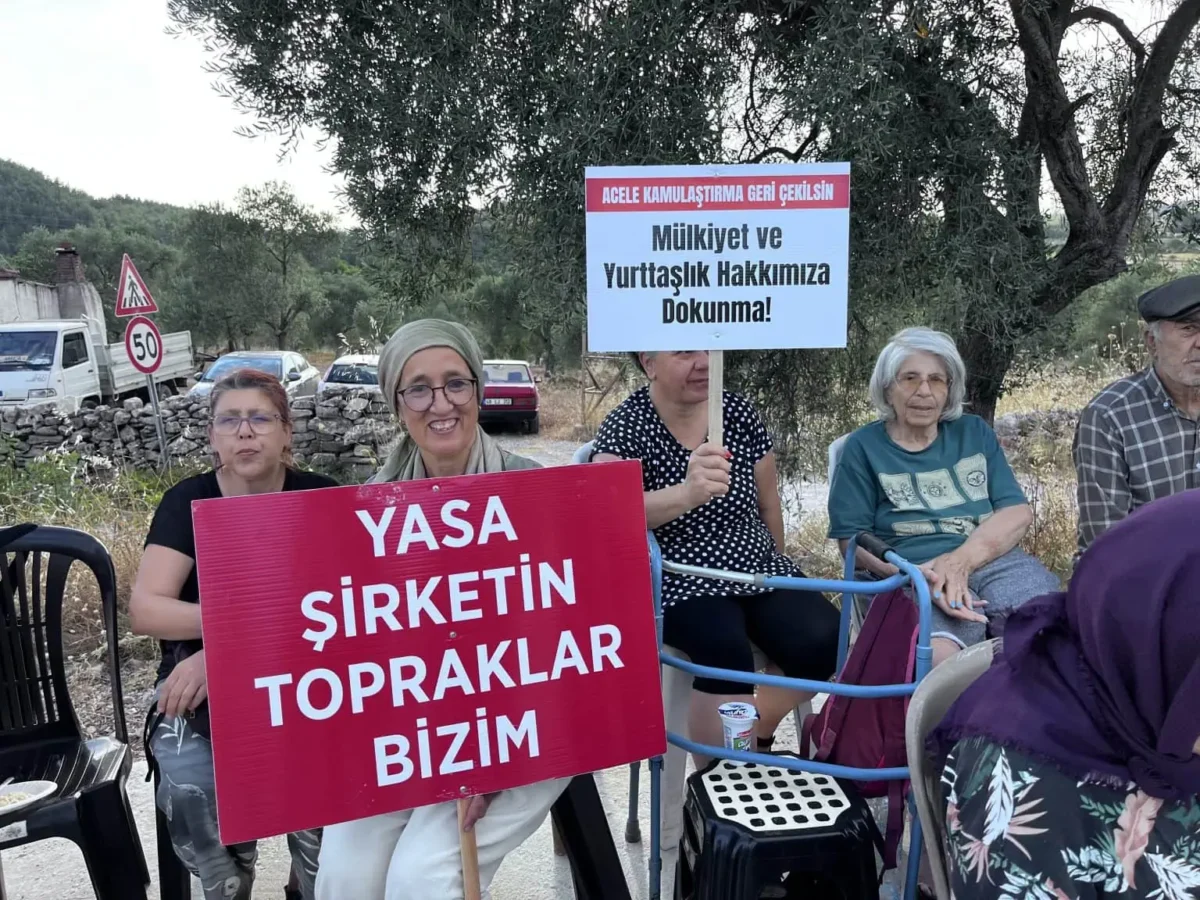 İkizköylüler Akbelen'de buluştu: "Maden yasasını tanımıyoruz"