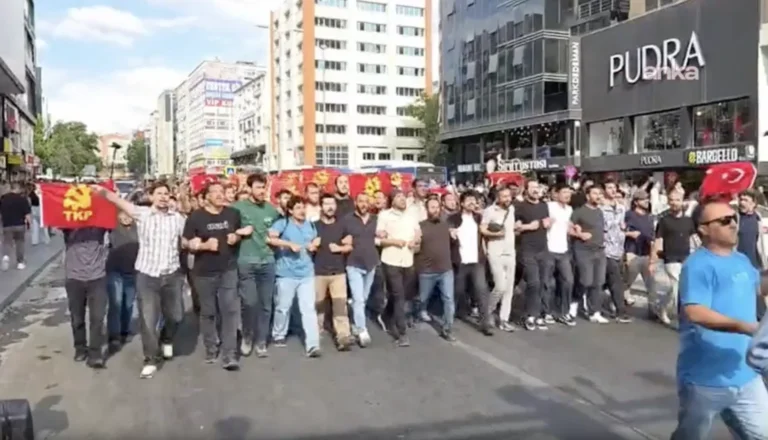 Kızılay'da NATO karşıtı yürüyüş