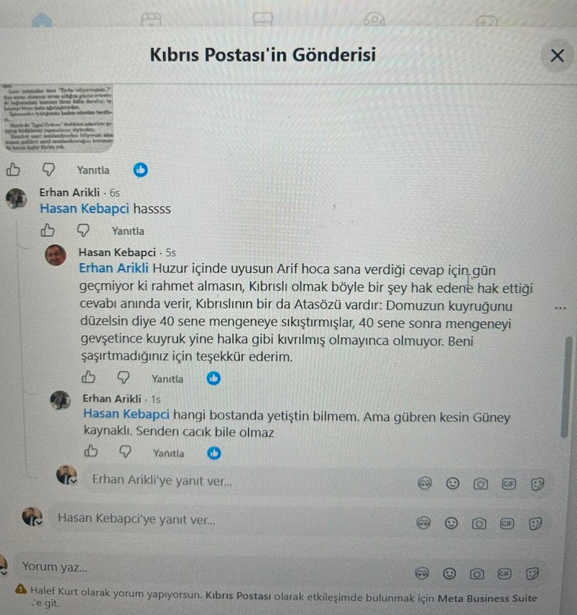 KKTC’li Bakan Arıklı, İsak dosyasını hatırlatanlara küfürle yanıt verdi