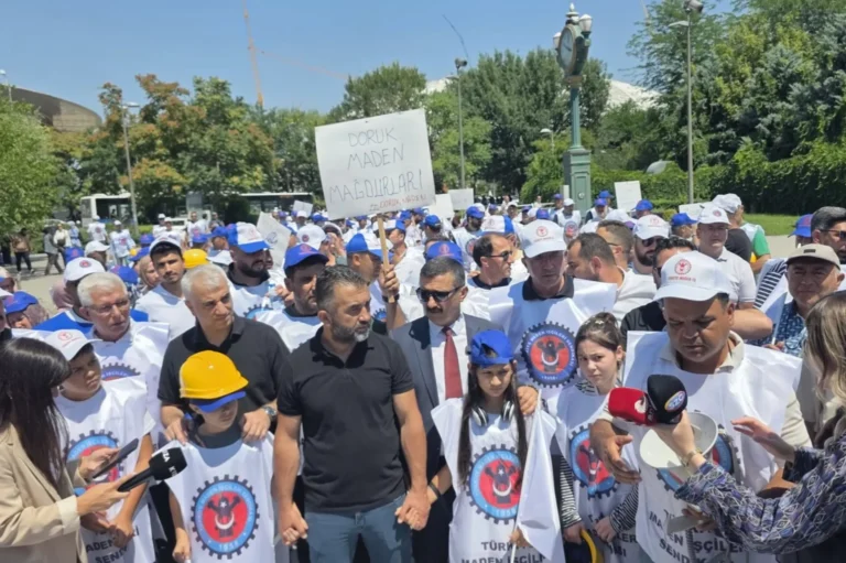Doruk Madencilik işçileri Ankara